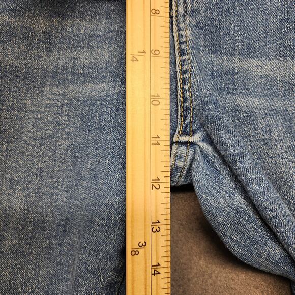 Levis Signature Jeans Women Size 14 Blue Heritage High Rise Flare Western Casual - Picture 8 of 13